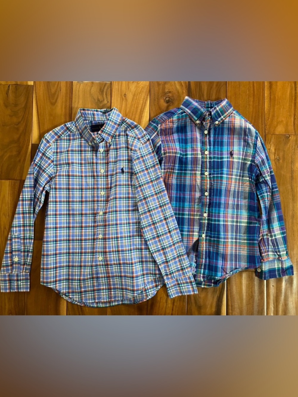 Ralph Lauren Boy’s Button Down Shirt Lot of 2 Size S Small (8)